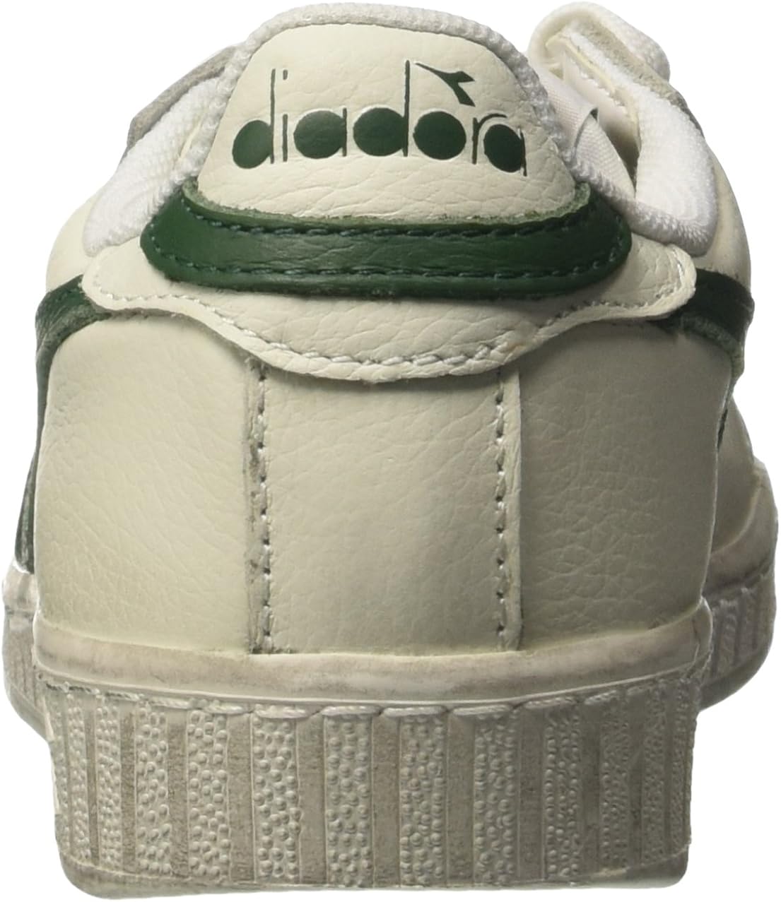 GAME Classic Diadora low Man 44 Bianco Sneaker waxedVERDE
