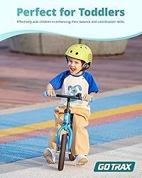 Gotrax KS12 Balance Bike for 2-5, 12" Toddlers Push