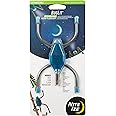 Nite Ize BugLit Rechargeable Micro Flashlight - LED Bug Light for Indoors or Outdoors - Clip On Reading Light - Tent Light for Camping - Task Light with Gear Tie Legs - USB Rechargeable - Bright Blue