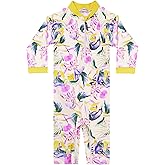 weVSwe Baby Girl Toddler Rash Guard Swimsuit Sun Protection Beachwear Zipper Bathing Suit 0-3 Years