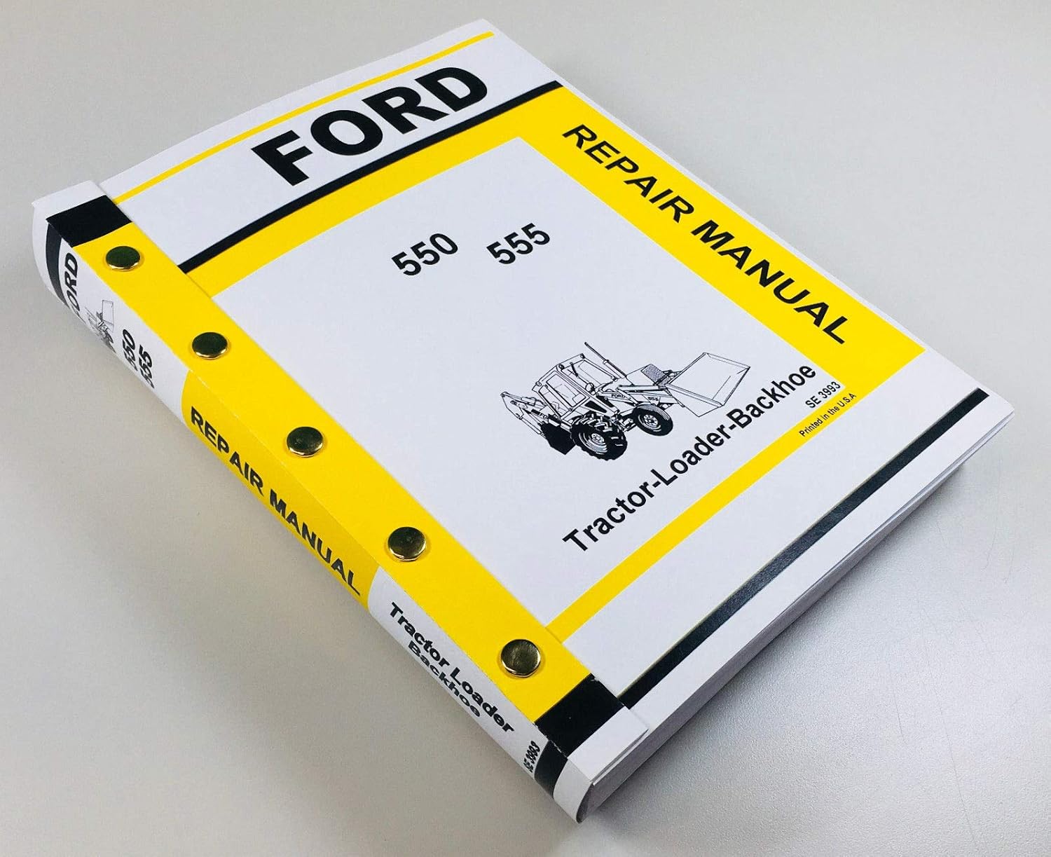 Amazon.com: Ford 550 555 Tractor Loader Backhoe Service Manual Technical  Repair Shop: Industrial & Scientific