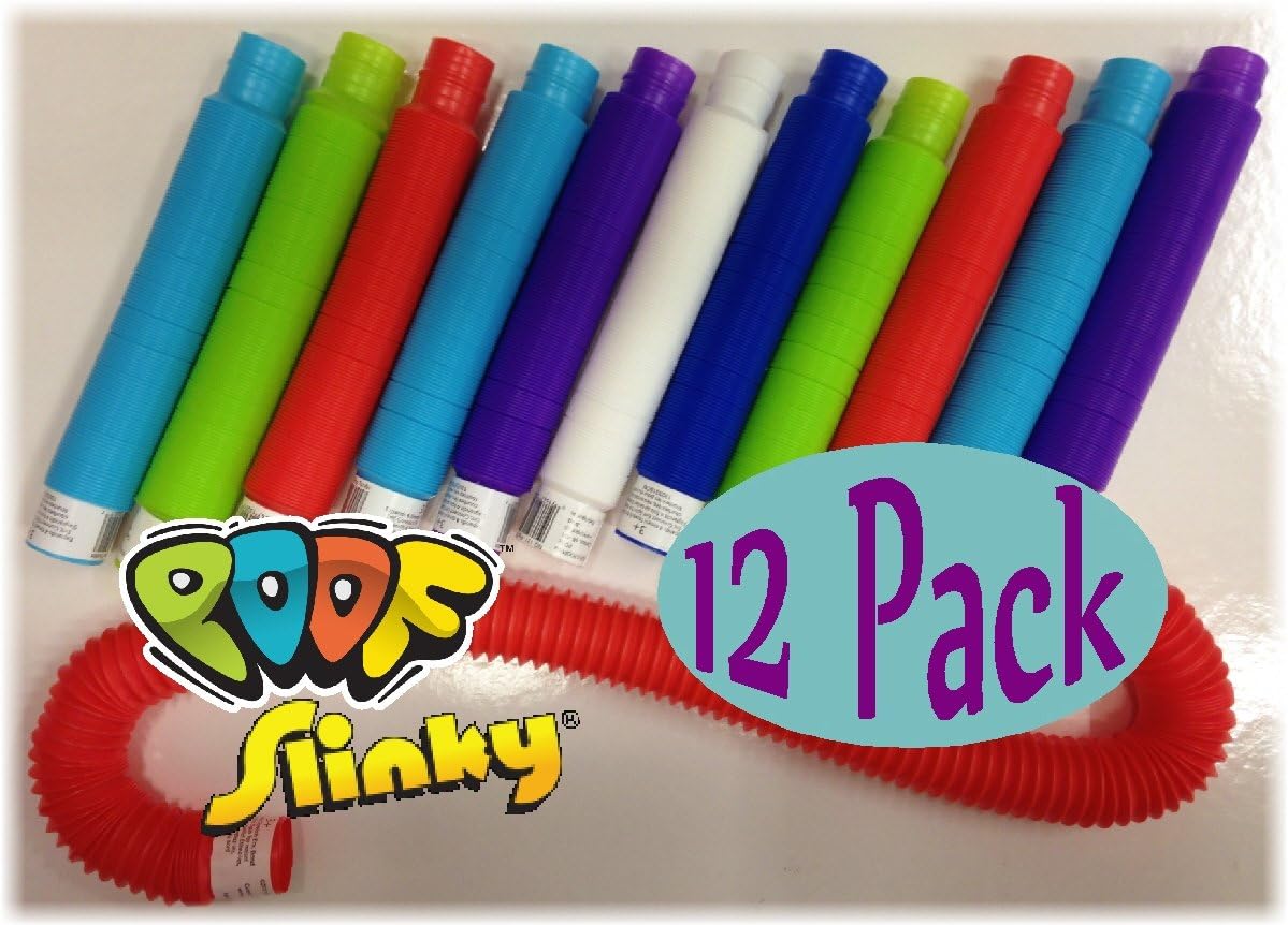 POOF-Slinky Pop Toobs Bundle of 12 - Assorted Colors