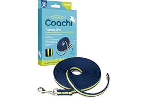 Coachi Training Line 5m, Safe Training Outdoors, Recall Training, Dog & Puppy Socialization, Lightweight, Soft to Hold, Suita