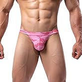Summer Code Mens Bikini Briefs Low Rise Bulge Pouch Underwear Soft Lightweight Micro Mesh Underpants