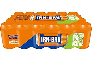 IRN-BRU From AG Barr The Original and Best Sparkling Flavored Soft Drink | A Scottish Favorite | 330 ML (Pack of 24)