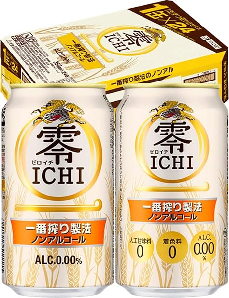 Amazon Co Jp キリン 零ichi ノンアルコール ビールテイスト飲料 350ml 24本 ノンアルコール 食品 飲料 お酒