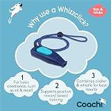Coachi Whizzclick 2 in 1 Clicker and Whistle Dog Training Aid Reflective Lanyard view 2