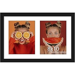 DUENPY 12x19 Double Picture Frame 8x10 Displays Two