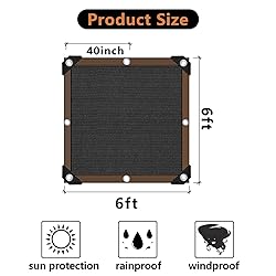 90% Black Shade Cloth,Durable Mesh Tarp with