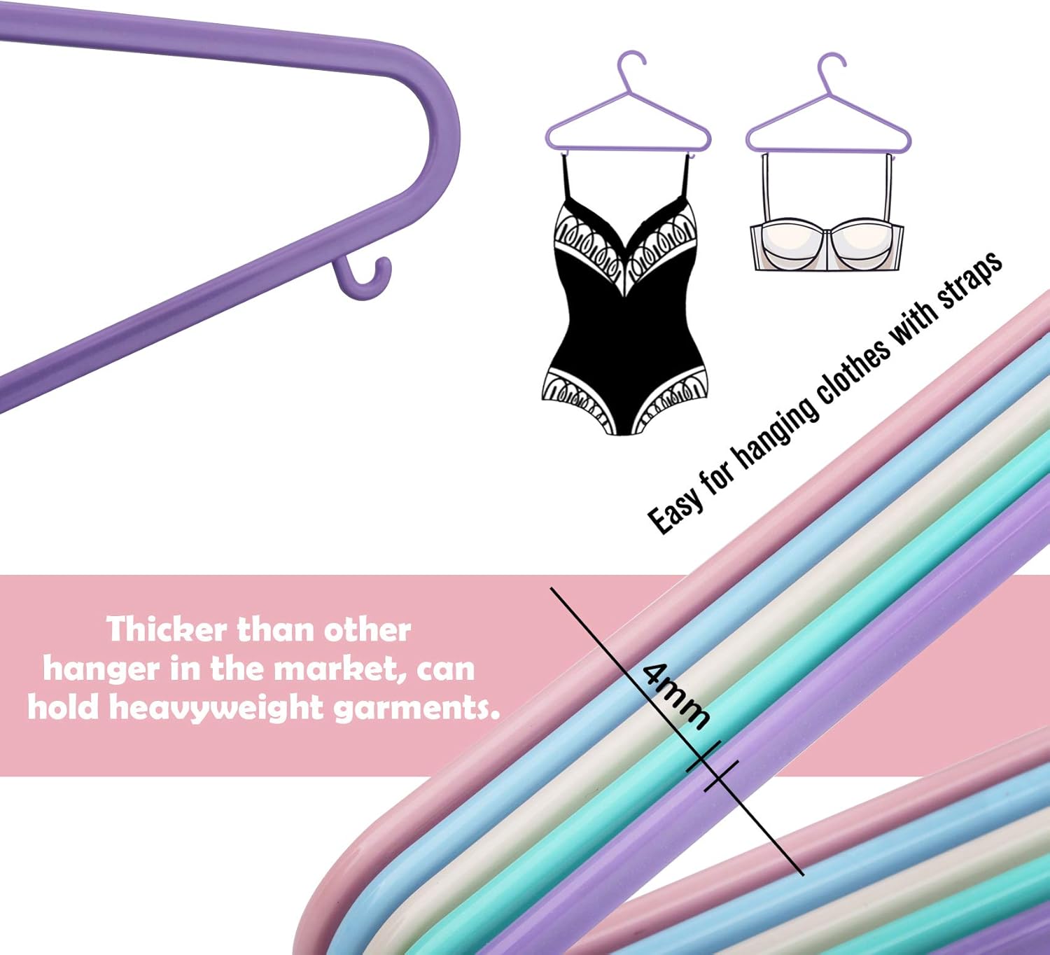 ilauke 40 Pack Baby Hangers - Image 4