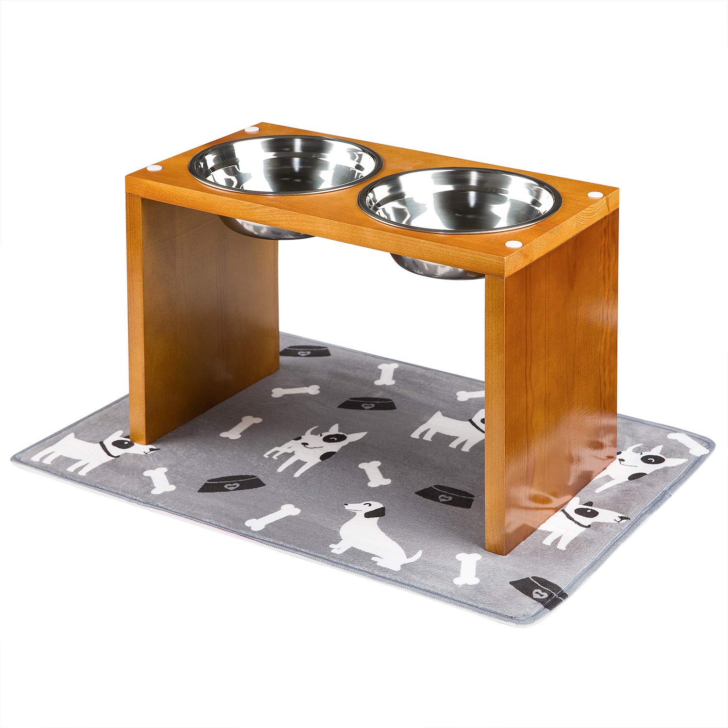 dog feeding bowl stand