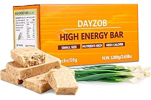 DAYZOB Food Rations, Emergency Food Rations, Scallions Flavor Rations Emergency 5800 Calories Survival Rations for Disaster Kits 1200g