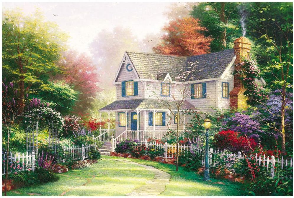 Kanzd Jigsaw Puzzle 1000 Pieces for Adults, Vintage Landscape Pattern Adult Children Puzzle Puzzle Intelligent Educational Toy Gift (A)