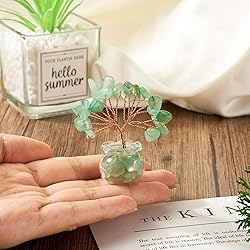 Pandahall Green Aventurine Crystal Money Tree