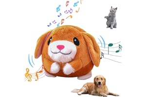 MG RACK YF Active Moving Pet Plush Toy | Upgrade Interactive Dog Toys For Boredom, Squeaky Moving Dog Toy | Puppy Toys To Keep Them Busy,Washable Cartoon Pig Plush Sound Electronic Dog Toy (dog, Upgrade)