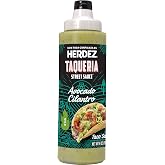 HERDEZ TAQUERIA STREET SAUCE Avocado Cilantro (8-Pack) 9 oz Squeeze Bottle | Made with Hass Avocados, Creamy &amp; Zesty Taco Sauce&ndash; Authentic Mexican Flavor