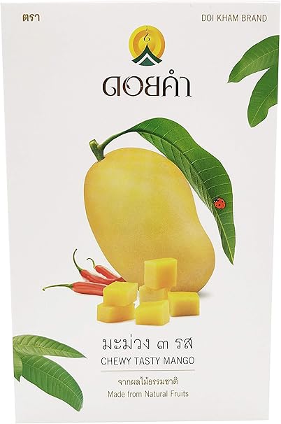 Amazon Doi Kham タイ産 3つの味 甘い 塩辛い 辛い もちもち マンゴー ドライフルーツ お菓子 おやつ 低カロリー 有機オーガニック素材 無農薬 無化学肥料 Be Owl Guest ドライフルーツ 通販