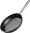 EOE Nonstick Skillet Frying Pan Dishwasher Safe Nonstick Skillet Hard Anodized Cookware Omelette Pans Egg Pan for Gas,Electric and Induction Cooktops,Black (9.5-Inch)