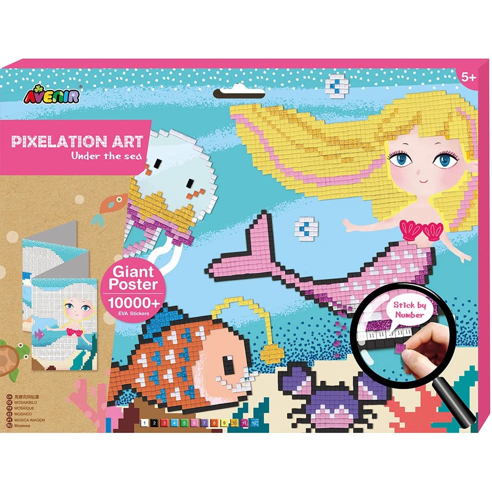 Avenir CH191597 Pixelation Art Under The Sea, Mixed Colours