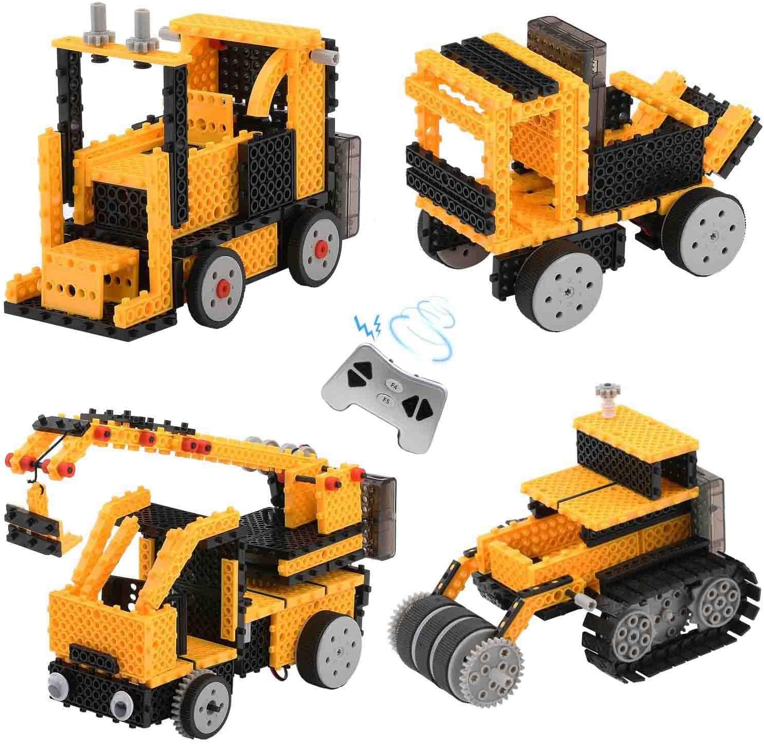 Toyard Remote Control Building Kits for Boy Gifts, STEM Robot Kit Building Toys for 5/6/7 Year Old Boy Gifts Best Educational Building Blocks