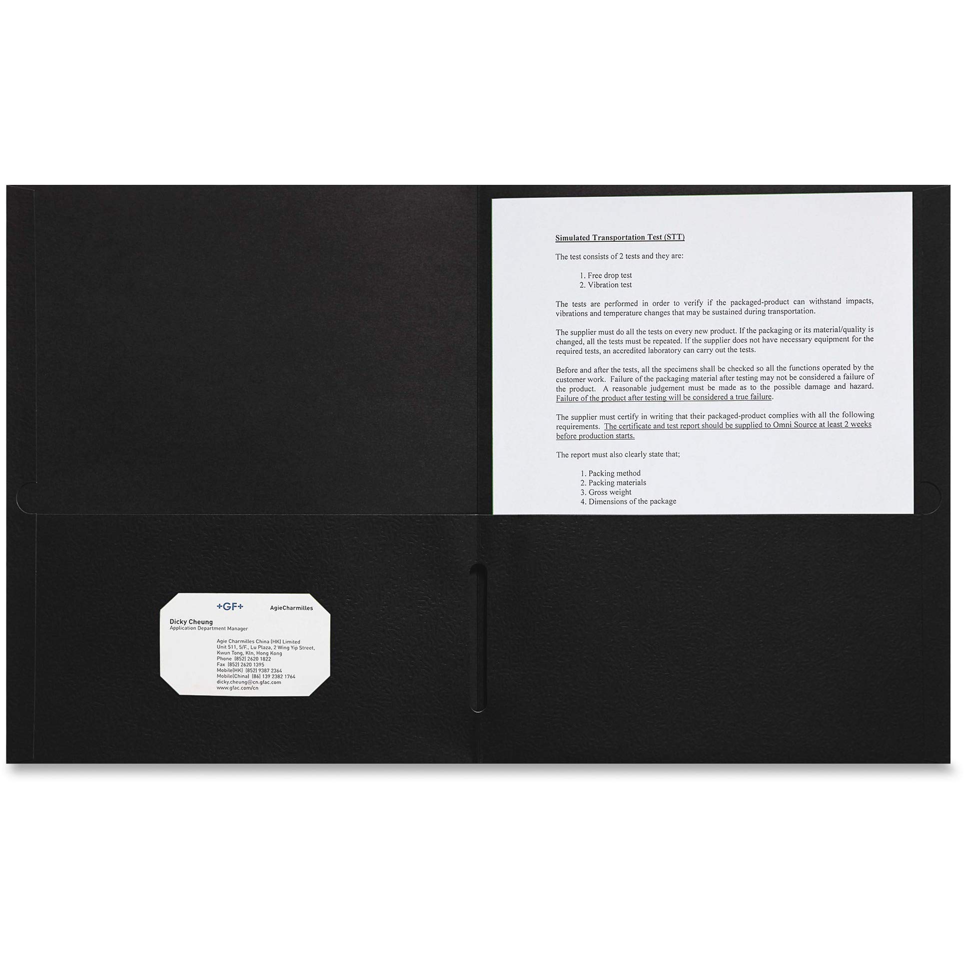 Sparco Portfolio Ring Binders, Black (SPR78546)
