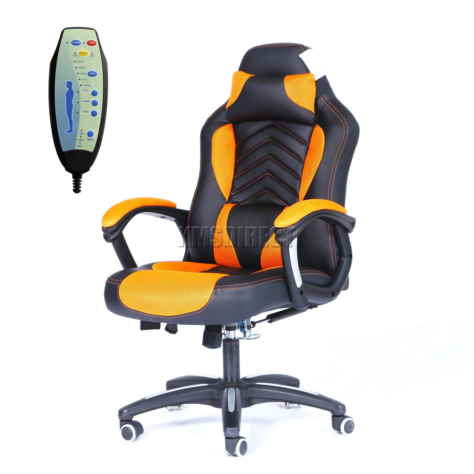 Westwood New Heated Massage Gaming Office Chair Reclining Home Computer Swivel Seat Orthopedic Lumbar Support Recaro Racing Chair Black Orange Mc09 Buy Online In Antigua And Barbuda Westwood New Heated Massage Gaming Office Chair Reclining Home Computer Swivel Seat Orthopedic Lumbar Support Recaro Racing Chair Black Orange Mc09 Buy Online In Antigua And Barbuda