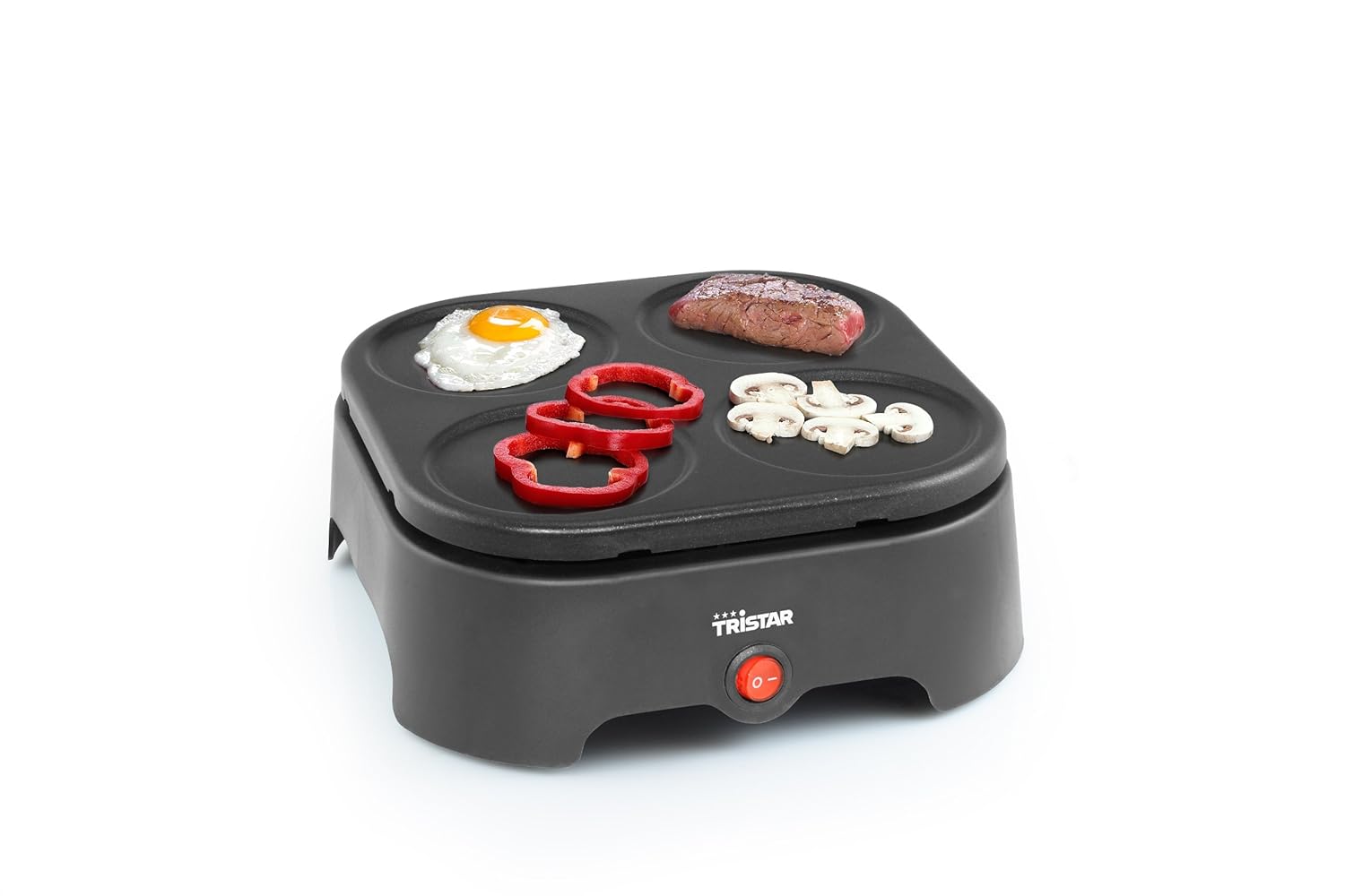 Tristar BP-2988 - Set multifunción de plancha-Wok, para 4 personas, 400 W: Amazon.es: Hogar