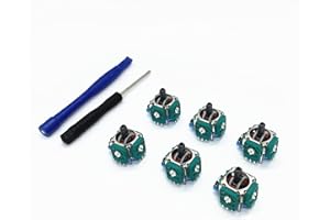 Landalanya New Compatible 3D Analog Sensor Wheel Thumb Sticks Joystick Rocker Module Replacement for Sony PS5 Game Controller 6pcs