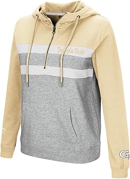 Amazon Co Jp Colosseum レディース ジョージア工科大学 イエロー ジャケット クォータージップ プルオーバーパーカー L イエロー スポーツ アウトドア