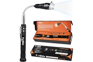 FORCHIC Magnetic Pickup Tool with LED Lights, Telescoping Magnet Flashlight Pick Up Gadget Tool, Stocking Stuffers Gifts for Men, Christmas Gifts for Men, Dad, Him, Husband, Boyfriend, Women