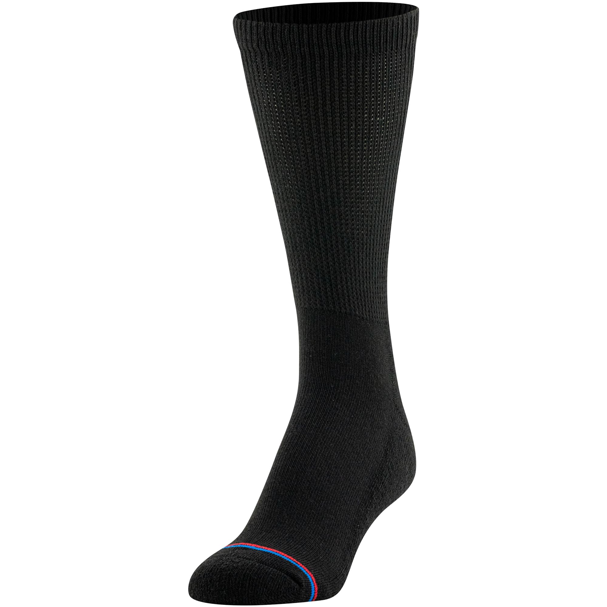 MediPeds Adult Crew Socks With Non-Binding Top and Cushion, Multipairs