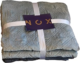 Nox Weighted Blanket | Includes 2 Covers: Soft Minky and Cooling Bamboo Cotton | Therapy