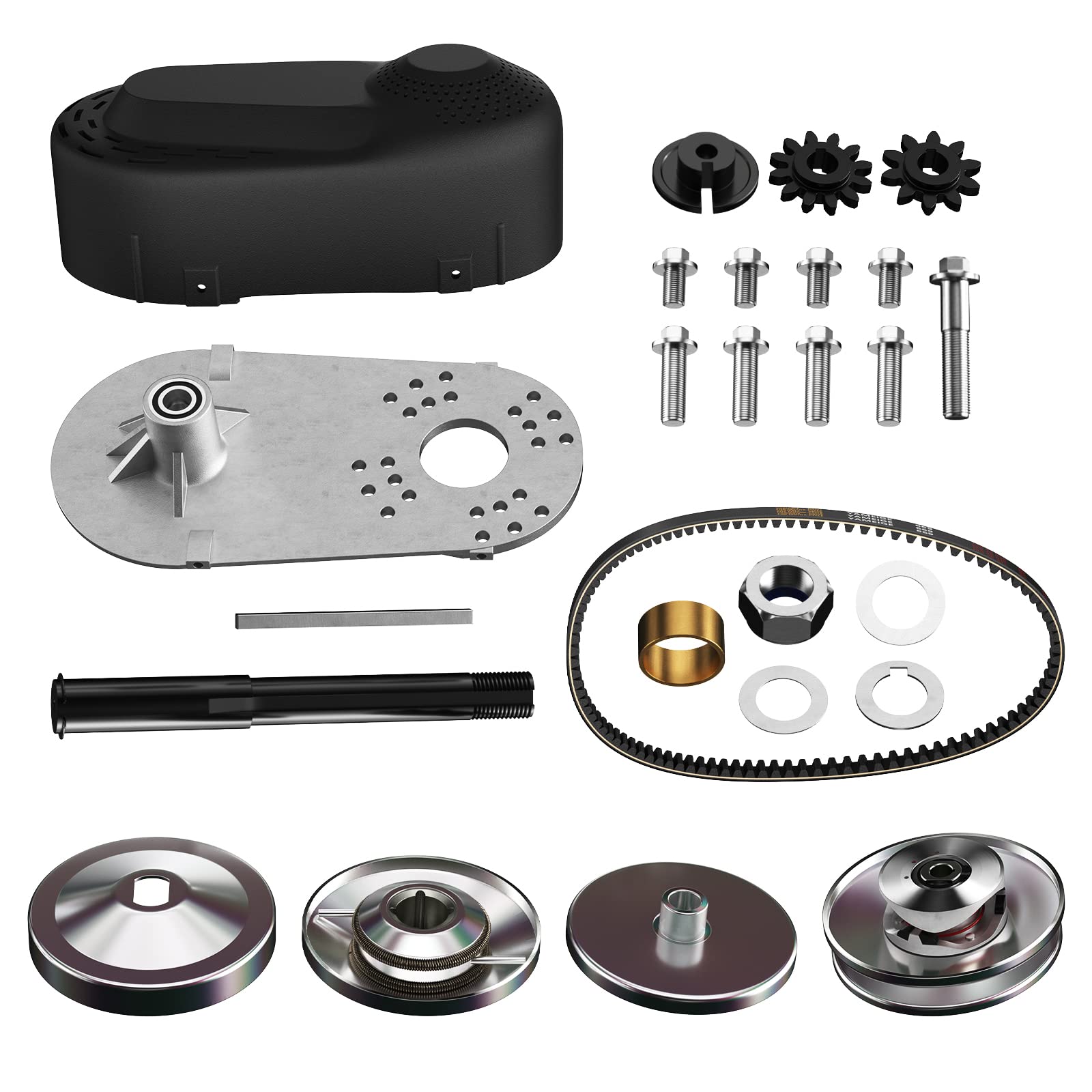 Photo 1 of 212cc Torque Converter Go Kart Clutch 3/4 inch 10T 40/41 & 12T 35 Chain Predator Drive Belt Pulley Replace for Manco Comet TAV2 Mini Bike - 30 Series (Most Parts have been Installed on the Product)