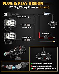 Auxbeam 4 Inch LED Pod Light, 92W V-MAX Series
