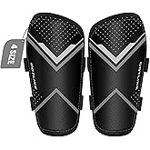 COTLIKE Soccer Shin Guards for Kids Youth Toddler - Football Protective Defender Gear Shin Guards Kids for 3-18 Years, Espinilleras de Futbol para Hombres