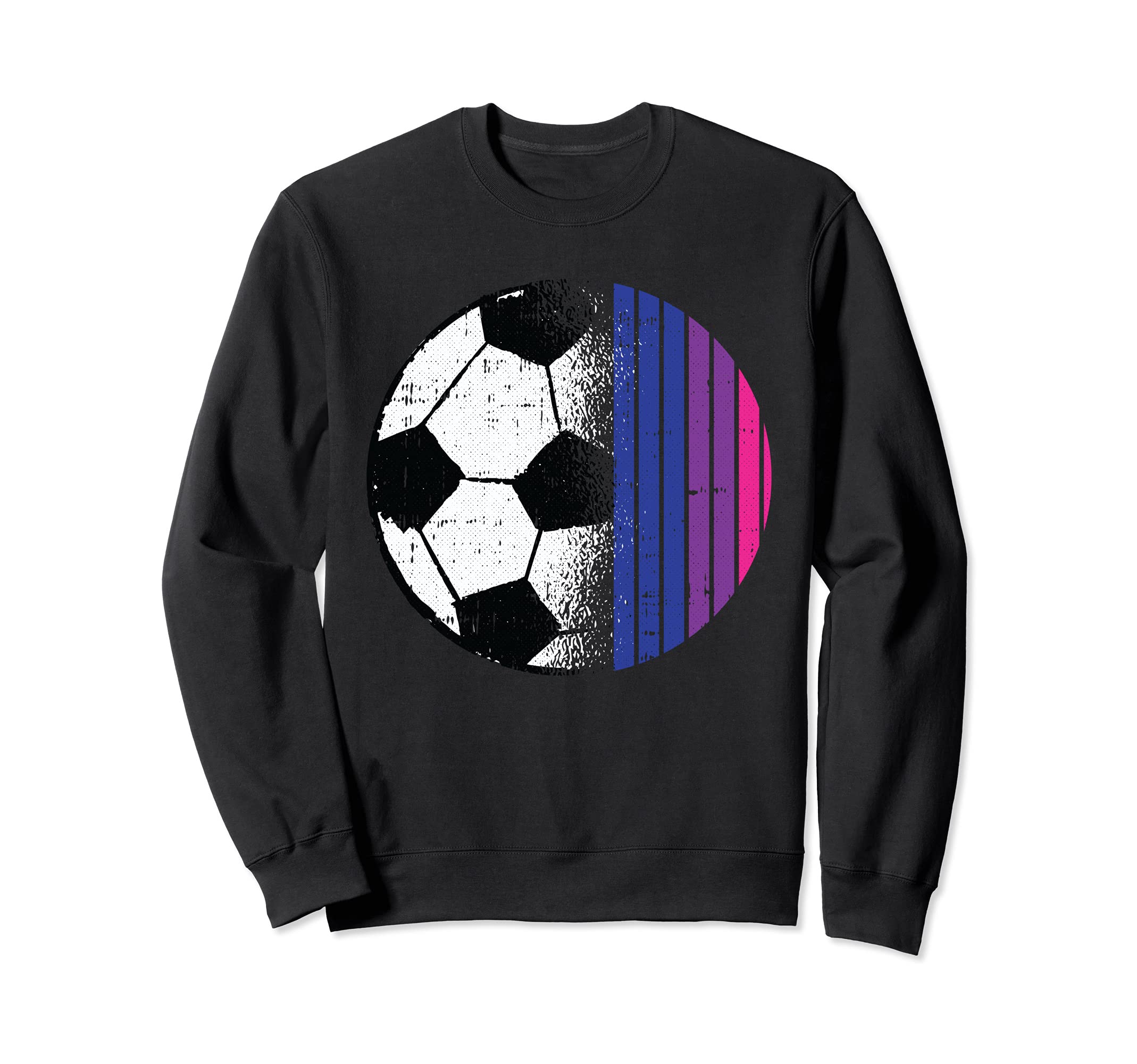 Soccer Ball LGBT-Q Bisexual Pride Sport Fan Player Ally Sweatshirt