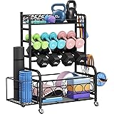 Weight Rack for Dumbbells, Dumbbell Rack Weight Stand, VOPEAK Home Gym Storage Rack for Yoga Mat Kettlebells and Strength Tra