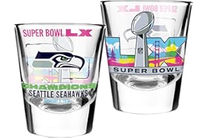 NFL Seattle Seahawks Super Bowl LX Champions 2oz Shot Glass Collection Set