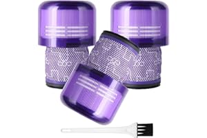 Evetree 3 Pack Vacuum Filter Replacement for V11, V11 Animal/Extra/Torque Drive/Complete /V15 Detect /V15s Detect Submarine Vacuums, Compare to Part # 970013-02