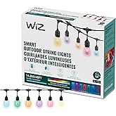 WiZ Connected 48FT Color Changing Outdoor String Lights - Water and Weatherproof - Adapter Included - Control with Wiz Connected App - Works with Voice Control