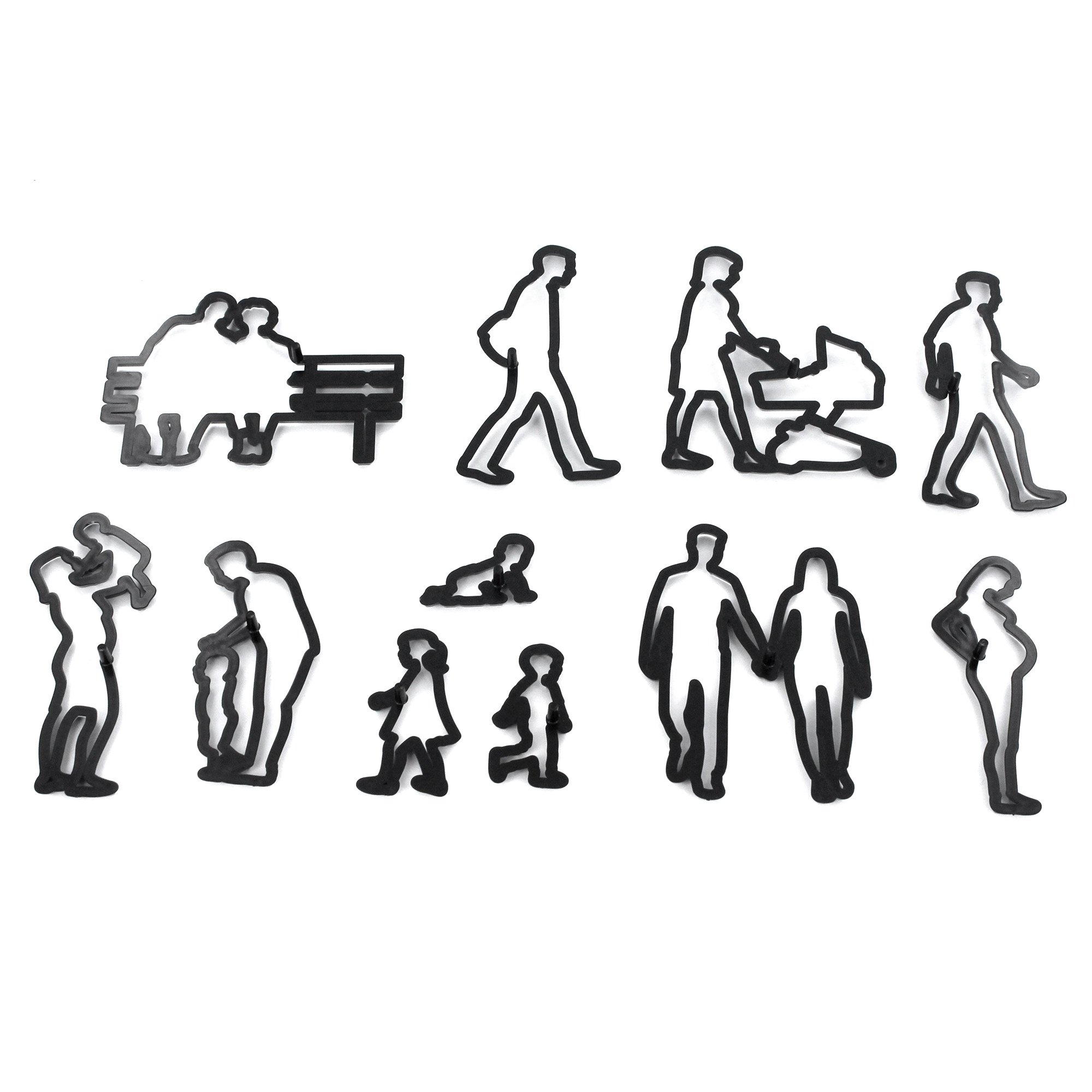 Patchwork Cutters - Family Silhouette Set - Sugarcraft and Cake Decoration Cutters