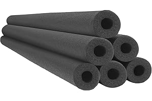 Chochkees Black Pool Noodles Swimming Hollow Core Foam Tube, Floating Thick Noodles for Floating, Pool Accessories, 52"