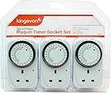 Kingavon BB-TS210 24 Hour Plug-in Timer Socket Set