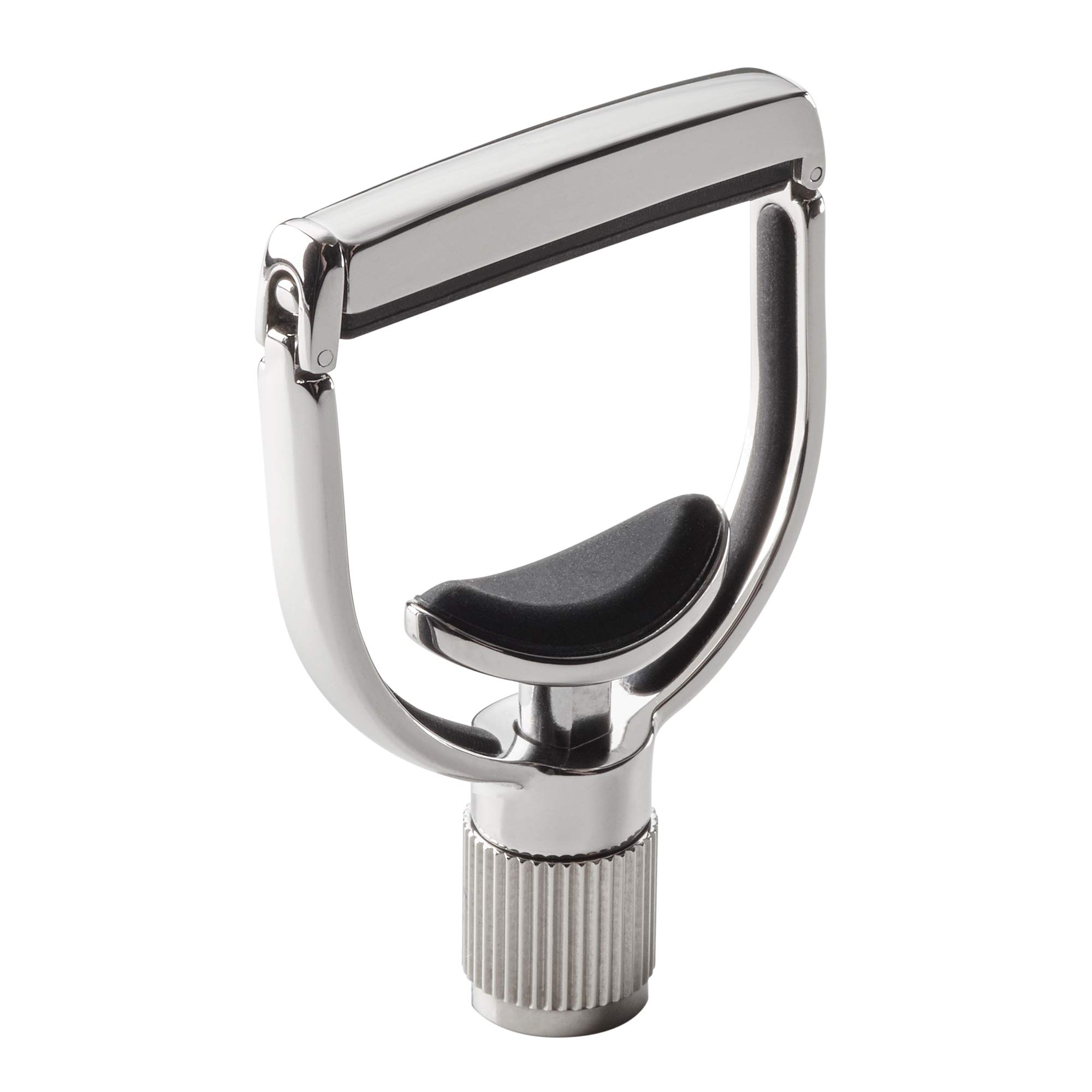 G7th Heritage Silver Banjo Capo S1 - Adjustable Tension Control & Adaptive Radius Technology - Yoke-Style Capo for Banjos, UK Design