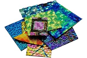 DELPHI GLASS 1/2 Lb CBS Wissmach Texture Scrap On Black - 96 Coe