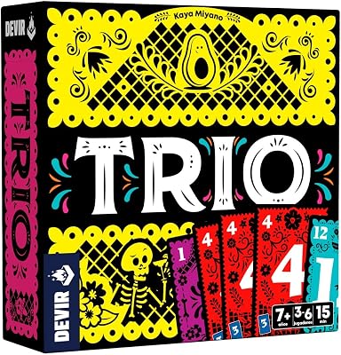 - Trio (Versão Espanhola) | Jogo de Cartas de Festa, Rápido & Diversão | Para Todas as Idades, Ótimo para Jogar com Amigos (BGTRISP)
