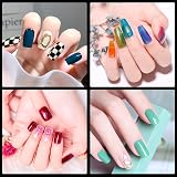 Diboniur Medium Square Nail Tips 550Pcs Full Cover 11 Sizes Soft Gel view 7