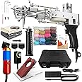 Tufting Gun 2 in 1 Cut Pile Loop Pile Rug Gun Machine Starter Kit Rug Tufting Kit Electric Tufting Gun Carpet Weaving Flocking Machine, 100-240V Black