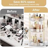 Mokani 360 Rotating Makeup Organiser 3-Tier Spinning Cosmetic Stand view 4