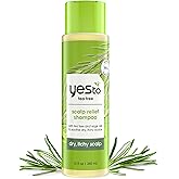 Yes To Tea Tree Scalp Relief Shampoo, pH Balancing Formula To Calm Dry Itchy Scalp While Moisturizing & Nourishing Hair, With Tea Tree & Sage Oil, Natural, Vegan & Cruelty Free, 12 Fl Oz